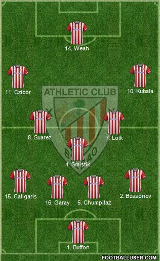 Athletic Club 4-3-3 football formation