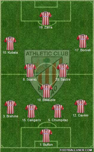 Athletic Club 4-3-3 football formation