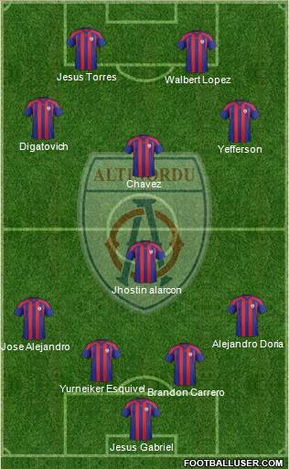 Altinordu 4-1-3-2 football formation