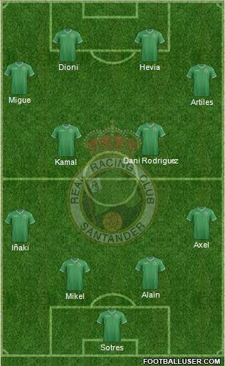 R. Racing Club S.A.D. 3-5-2 football formation