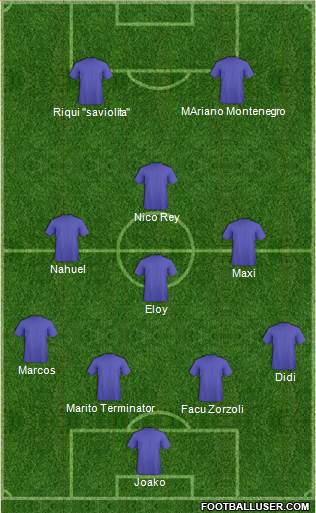 Dream Team 4-4-2 football formation