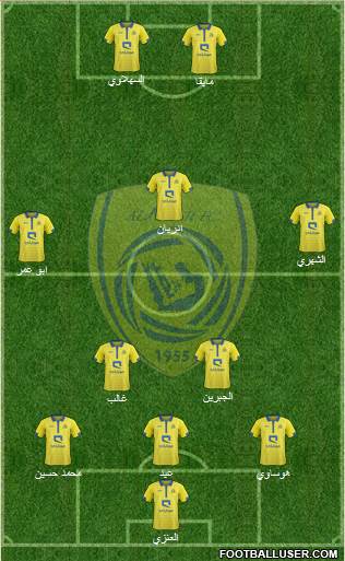 Al-Nassr (KSA) 3-5-2 football formation