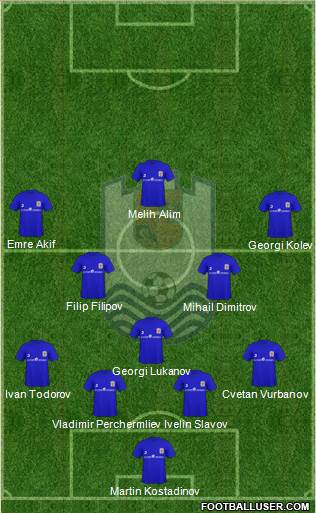 OFK Dorostol 2003 (Silistra) 4-3-3 football formation