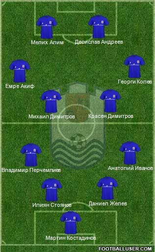 OFK Dorostol 2003 (Silistra) 4-4-2 football formation