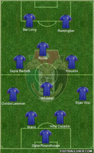 Japan 4-1-3-2 football formation