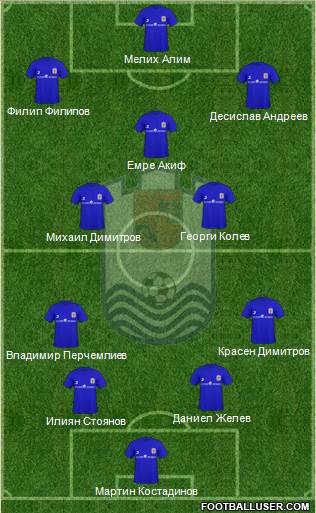 OFK Dorostol 2003 (Silistra) 4-2-3-1 football formation