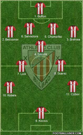 Athletic Club 4-3-3 football formation