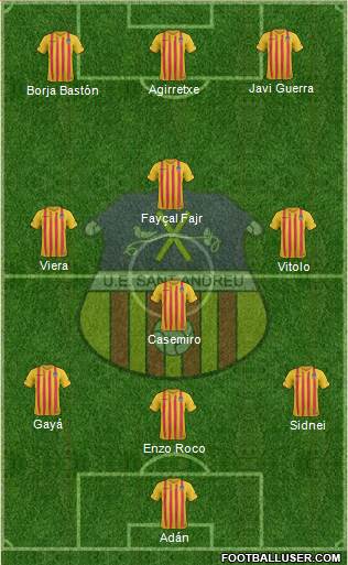 U.E. Sant Andreu football formation