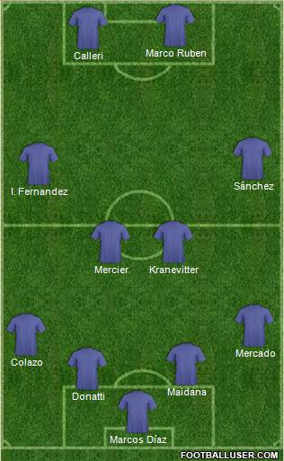 Dream Team 4-4-2 football formation