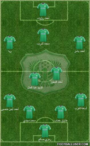 Masry Port Said 4-2-3-1 football formation
