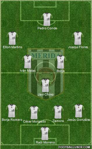 U.D. Mérida football formation