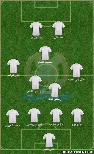 Al-Faysali (JOR) 4-4-2 football formation
