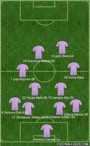 ACS Berceni 3-5-2 football formation
