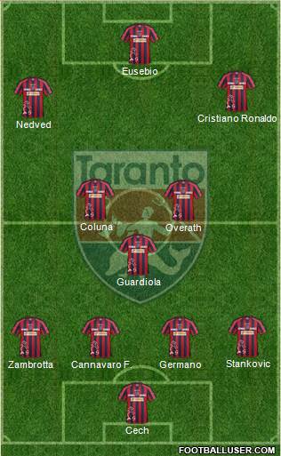 Taranto 4-3-3 football formation