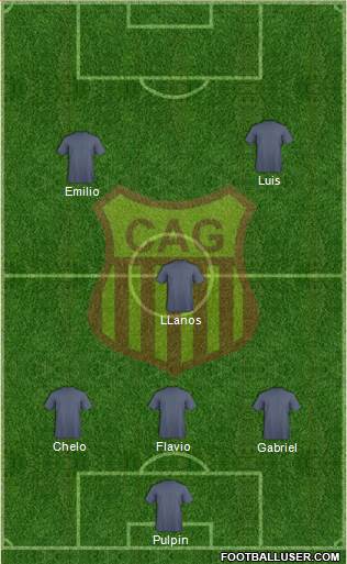 C Atlético Grau 3-5-2 football formation