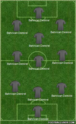 World Cup 2014 Team 3-5-1-1 football formation