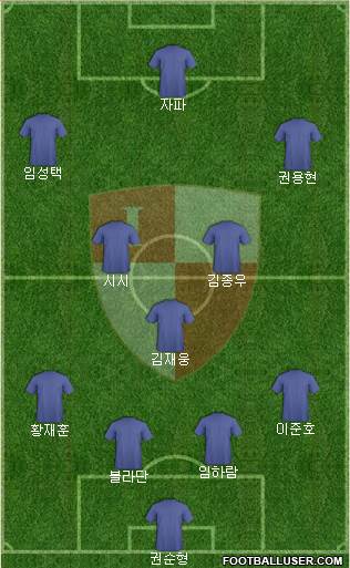 Busan I'PARK 4-3-3 football formation