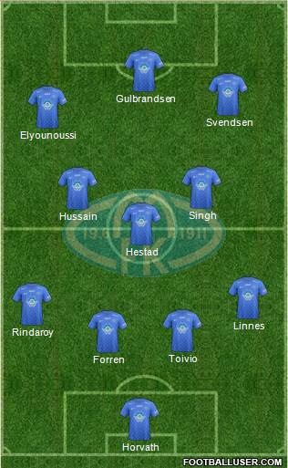 Molde FK 4-4-1-1 football formation