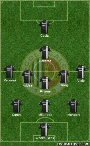Ascoli 3-5-1-1 football formation