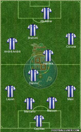 Futebol Clube do Porto - SAD 4-4-2 football formation