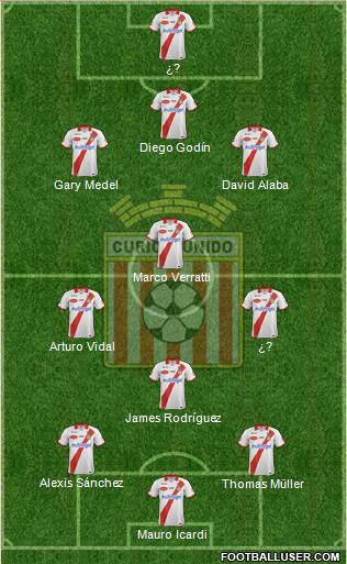 CD Provincial Curicó Unido 3-4-3 football formation