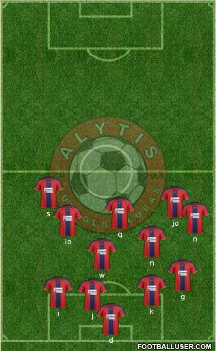 FK Alytis Alytus football formation