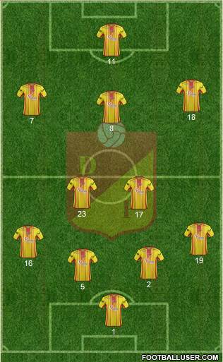 CS Deportivo Pereira football formation