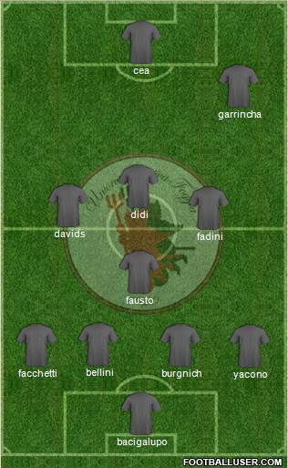 Foggia 4-1-3-2 football formation