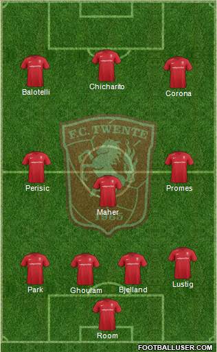 FC Twente 4-3-3 football formation