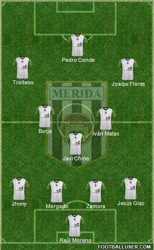 U.D. Mérida football formation