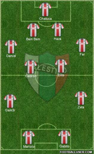CD Palestino S.A.D.P. 4-2-2-2 football formation
