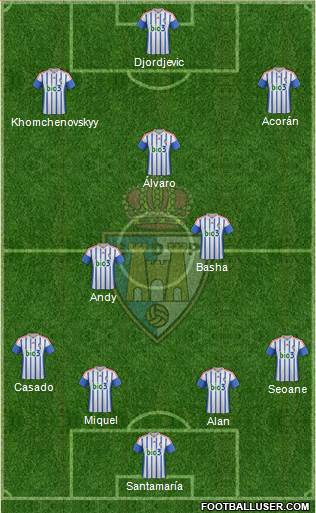 S.D. Ponferradina football formation