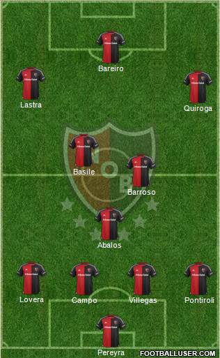 Newell's Old Boys 4-5-1 football formation