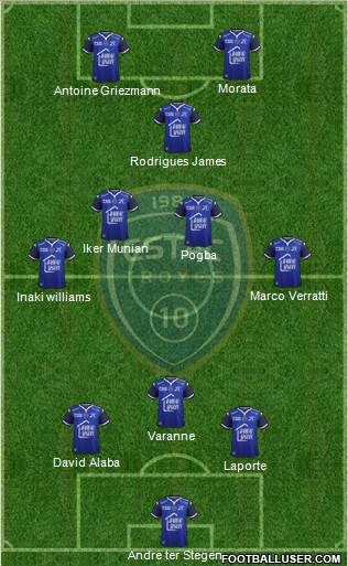 Esperance Sportive Troyes Aube Champagne 3-4-1-2 football formation