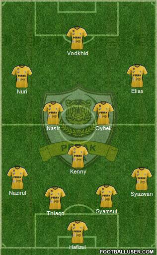 Perak 4-1-4-1 football formation