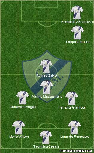 Deportivo Merlo football formation