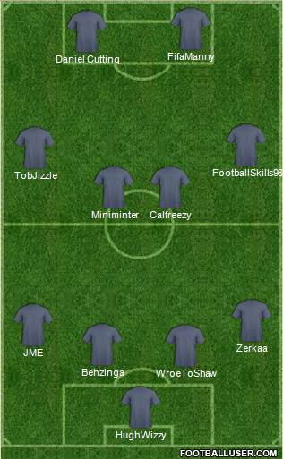 Dream Team 4-4-2 football formation