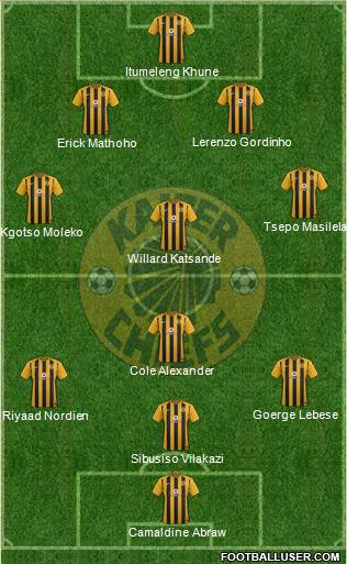 Kaizer Chiefs 4-1-4-1 football formation