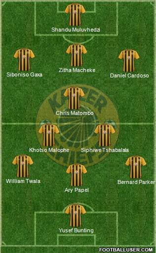 Kaizer Chiefs 3-5-1-1 football formation