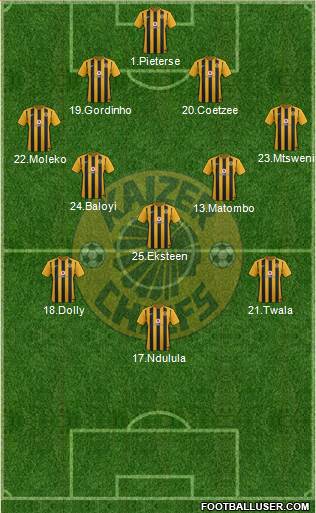 Kaizer Chiefs 4-2-1-3 football formation