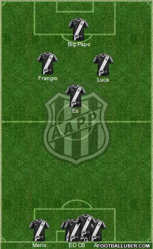 AA Ponte Preta 5-4-1 football formation