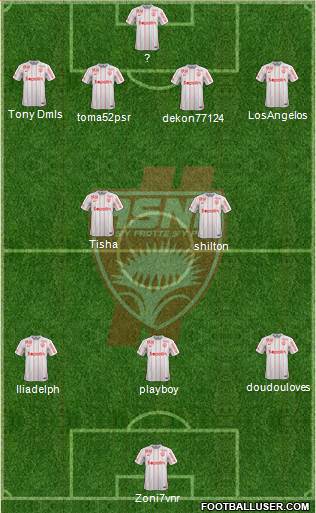 A.S. Nancy Lorraine 4-2-3-1 football formation