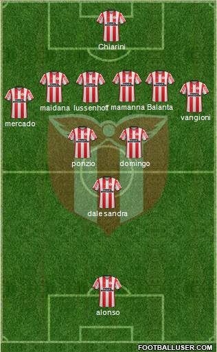 Club Atlético River Plate 5-3-2 football formation