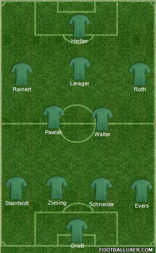 Dream Team 4-2-2-2 football formation