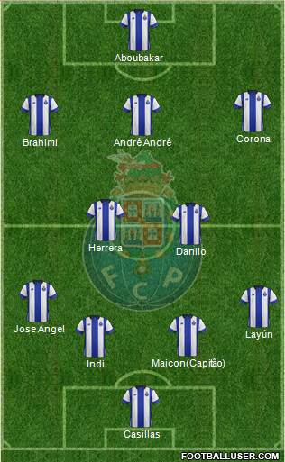 Futebol Clube do Porto - SAD 4-2-3-1 football formation