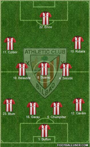 Athletic Club 4-3-3 football formation