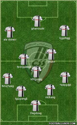 Club Sportif Sfaxien 3-5-1-1 football formation