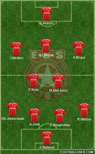 Etoile Sportive du Sahel 4-2-3-1 football formation