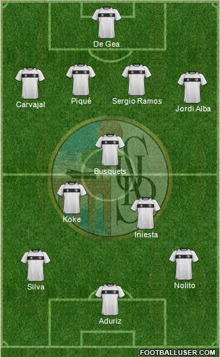 U.D. Salamanca S.A.D. 4-5-1 football formation