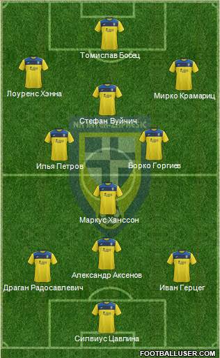 NK Inter (Z) 3-5-1-1 football formation